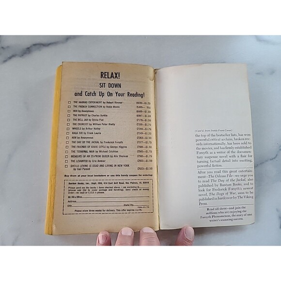 The Odessa File By Frederick Forsyth Paperback - Picture 8 of 10